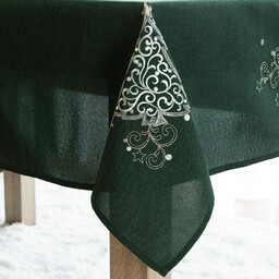 Markizeta Obrus świąteczny 140x260 zielony Klasyczne Święta