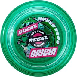 Bandai 60006 Accel Hyper Yoyó Verde, gra zręcznościowa,