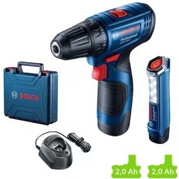 Bosch_elektronarzedzia Wiertarko-wkrętarka BOSCH Professional GSR 120-LI 06019G8004 zestaw