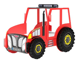 Elior Czerwone łóżko dziecięce traktor - Vivus 90x180