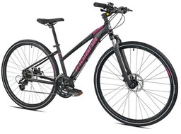 INDIANA Rower crossowy X-Cross 2.0 D17 damski Czarno-różowy
