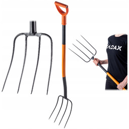 Widły Ogrodowe Gospodarcze 4 Zębne Do Kompostu Siana