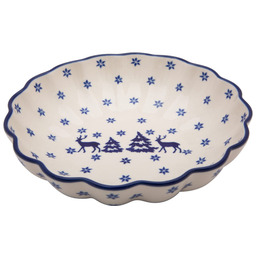 Miska Salaterka 19.5 cm Bolesławiec Renifery Miski