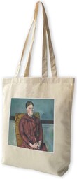 Torba z naszywką Madame Cezanne w żółtym fotelu
