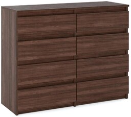 Duża Komoda Z Szufladami Wenge 120CM 8S Szafka