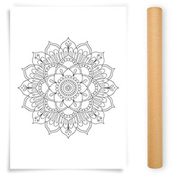 Pakamera Plakat do Kolorowania Mandala 50x70cm