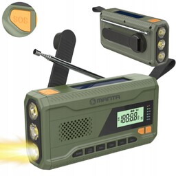 Radio Przenośne Awaryjne Powerbank Latarka Dynamo