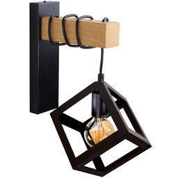 GOLDLUX Kinkiet Sweden Wood 314604 Czarno-brązowy Zyskaj