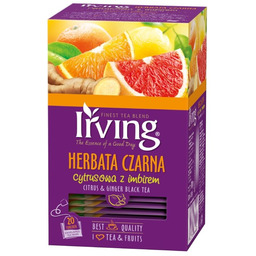 Herbata czarna Irving cytrusowa z imbirem 20x1,5g