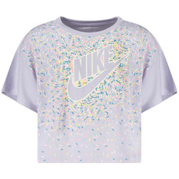 FIOLETOWA KOSZULKA DZIECIĘCA Z KRÓTKIM RĘKAWEM NIKE