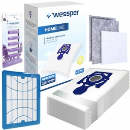 Worki Wessper Homeline Safbag Do Zelmer 12Szt +