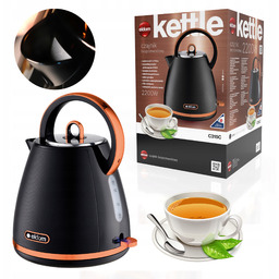 Czajnik Elektryczny Bezprzewodowy Czarny 2200W 1,7l Strix Eldom