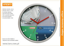 Zegar reklamowy 12'' srebrny /305mm