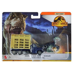 Matchbox Jurassic World Transporter z Terizinozaur