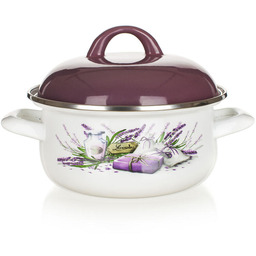 BANQUET Garnek emaliowany Lavender, 2,1 l