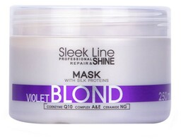 Maska do włosów blond neutralizująca Stapiz Sleek line
