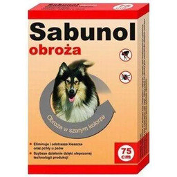 Sabunol szara obroża przeciw pchłom i kleszczom