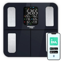 Webber Livia SBS-1320B 180kg Czarny Waga łazienkowa