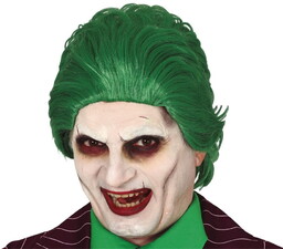 Peruka jokera, zielona, rozmiar uniwersalny