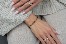 Pakamera Bransoletka z Mokaitem Rodonitem i Opalem