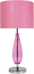 Candellux MARRONE 41-01252 lampa stołowa abażur walec różowa
