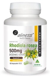 ALINESS Rhodiola rosea Różeniec górski 500mg, 60 kapsułek