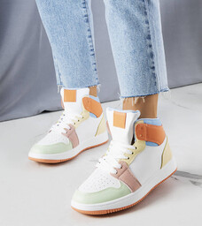 Pomarańczowe sneakersy za kostkę Kari-39