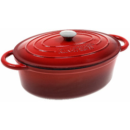 Brytfanna Żeliwna Emaliowana Garnek Duży Żeliwny 4,5 Lit