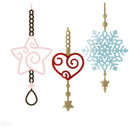 Zestaw Wykrojników Dpcraft Ażurowe Zawieszki 3 Szt.