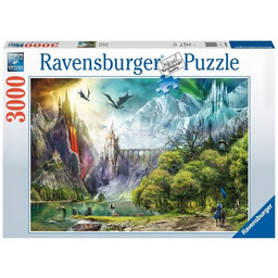 Puzzle Ravensburger 3000 elementów Panowanie smoków