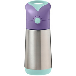 B.box Bidon termiczny termobutelka ze słomką Lilac Pop