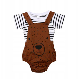 Komplet niemowlęcy zestaw dla chłopca krótkie spodenki t-shirt