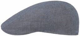 Kaszkiet Jodełka Len by Stetson, niebieski