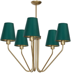 Lumes Duży pięcioramienny metalowy żyrandol - K427-Wano