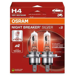 OSRAM Żarówka samochodowa Night Breaker Silver H4 (2