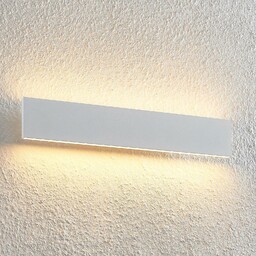 Kinkiet LED Lindby Ignazia, 47 cm, biały, metal,