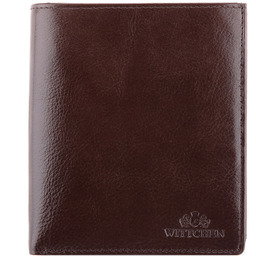 Męski portfel skórzany duży ciemny brąz