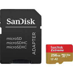 SANDISK Karta pamięci Extreme microSDXC 256GB + Adapter