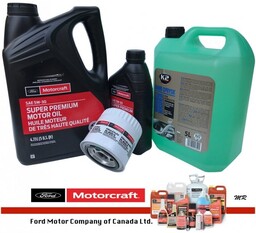 Oryginalny filtr oraz syntetyczny olej silnikowy Motorcraft 5W30