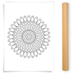 Pakamera Plakat do Kolorowania Mandala 50x70cm