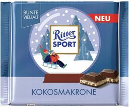 Czekolada Ritter Sport Kokosmakrone Winter Edition 100g