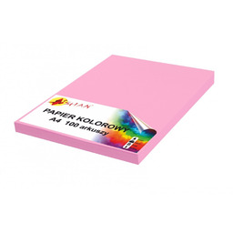Papier kolorowy A4 120g różowy landrynkowy 100 arkuszy
