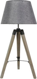 Candellux LUGANO 41-31150 lampa stołowa abażur szara trójnoga