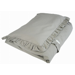 Pościel do łóżeczka z falbanką 90x120 SZARY