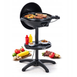 Grill Elektryczny Z Pokrywą Ogrodowy Balkonowy 2000W Severin