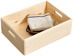 Pudełko drewniane, organizer sosnowy, 40 x 30 cm,