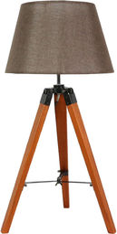 Candellux LUGANO 41-31211 lampa stołowa abażur brązowa trójnoga