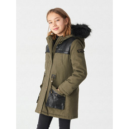 Reserved Parka ocieplana z kapturem roz 116 cm