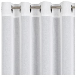 EUROFIRANY Zasłona Andrea 140 x 250 cm Biało-turkusowy