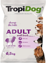 TropiDog - Karma sucha dla dorosłych psów małych